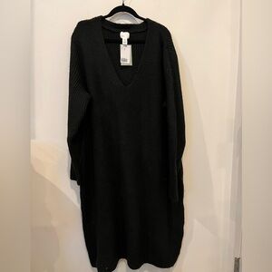 V Neck Maxi Sweater Dress NWT H&M